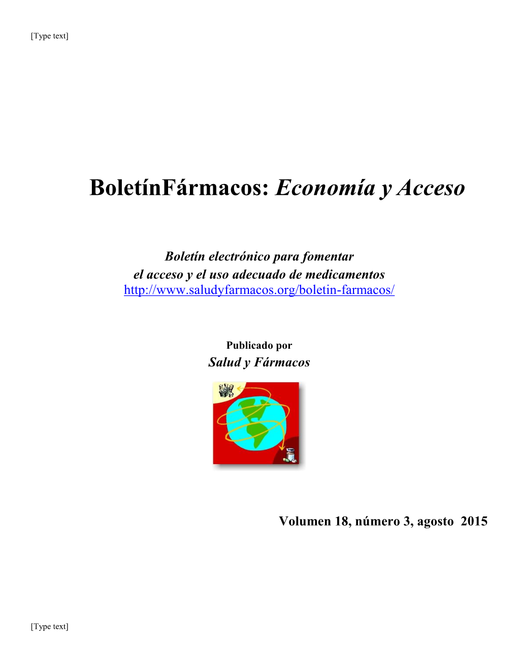 Boletínfármacos: Economía Y Acceso