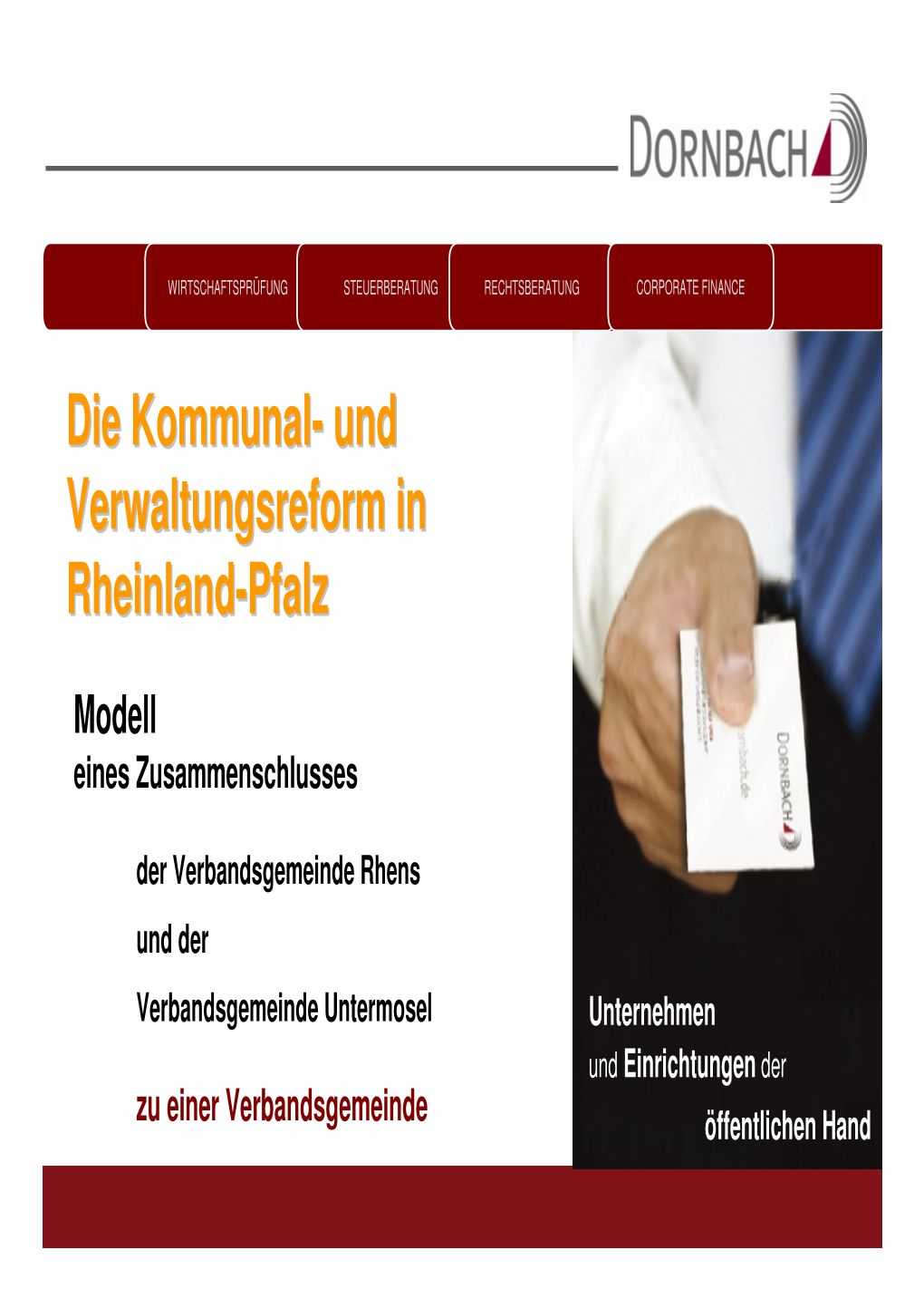 Verbandsgemeinde Rhens Und Der Verbandsgemeinde Untermosel Unternehmen Und Einrichtungen Der Zu Einer Verbandsgemeinde Öffentlichen Hand