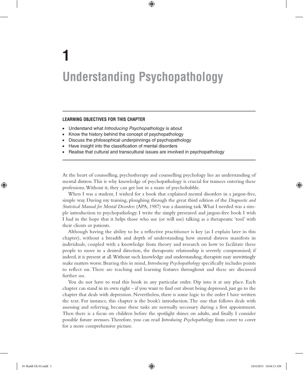 Understanding Psychopathology