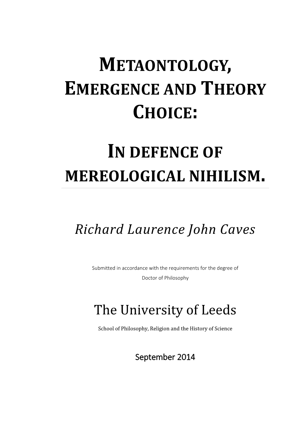 Leeds Thesis Template