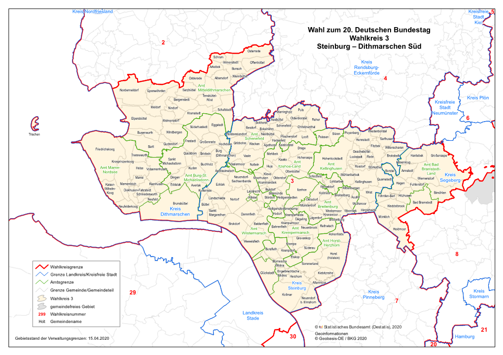 Karte Des Wahlkreises 3