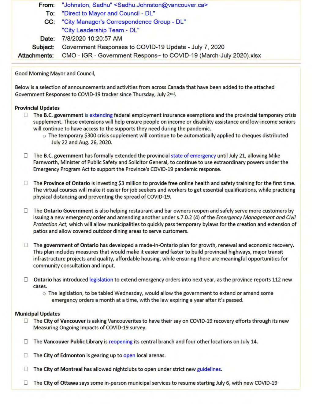 Government Responses to COVID-19 Update - July 7, 2020 Attachments: CMO - IGR - Government Respons- to COVID-19 (March-July 2020).Xlsx