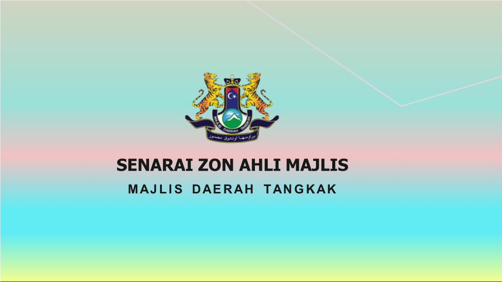 Muat Turun Senarai Zon Ahli Majlis