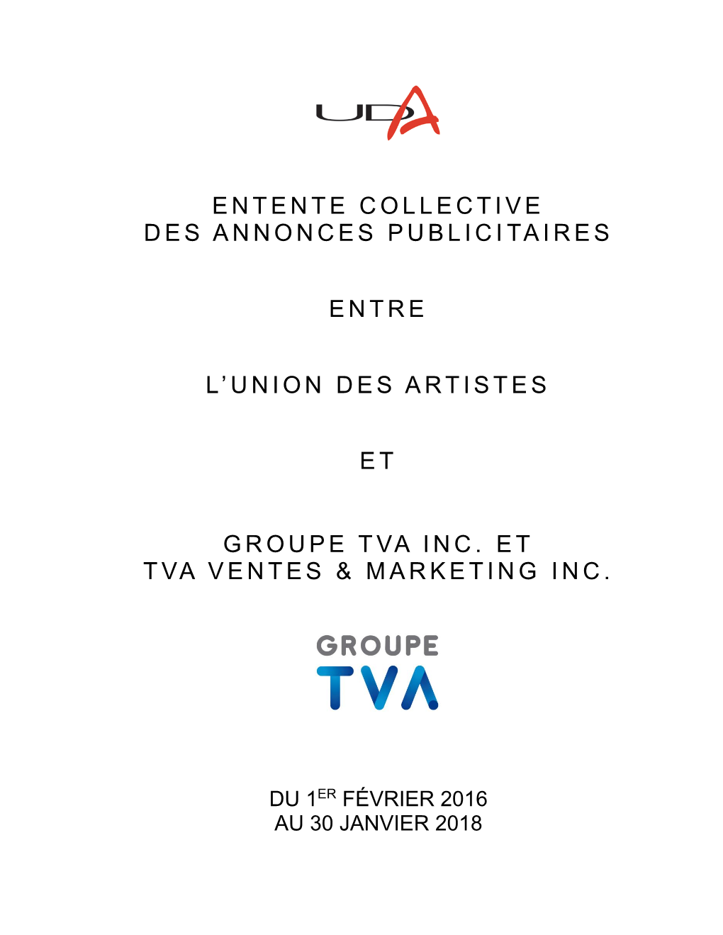 Entente Collective Des Annonces Publicitaires Entre L'union Des