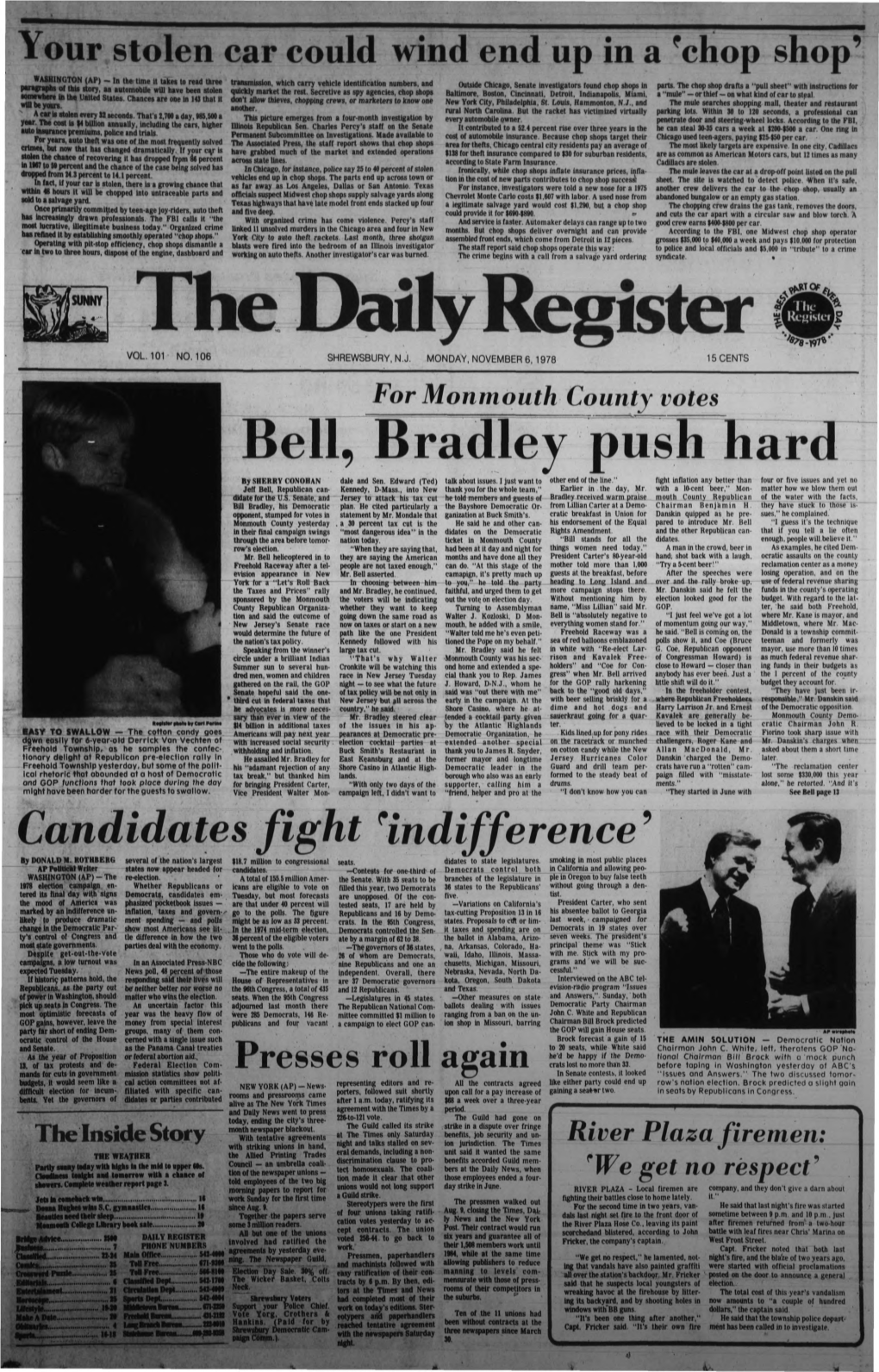 Bell, Bradley Push Hard by SHERRY CONOHAN Dale and Sen