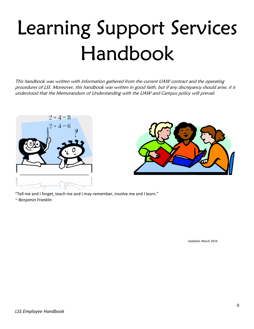 Learning Support Services Handbook