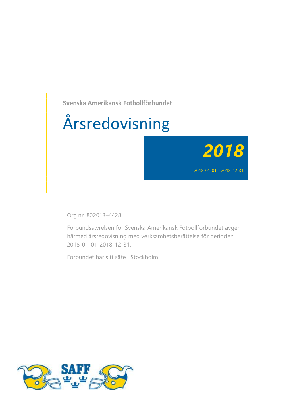 2018 Årsredovisning