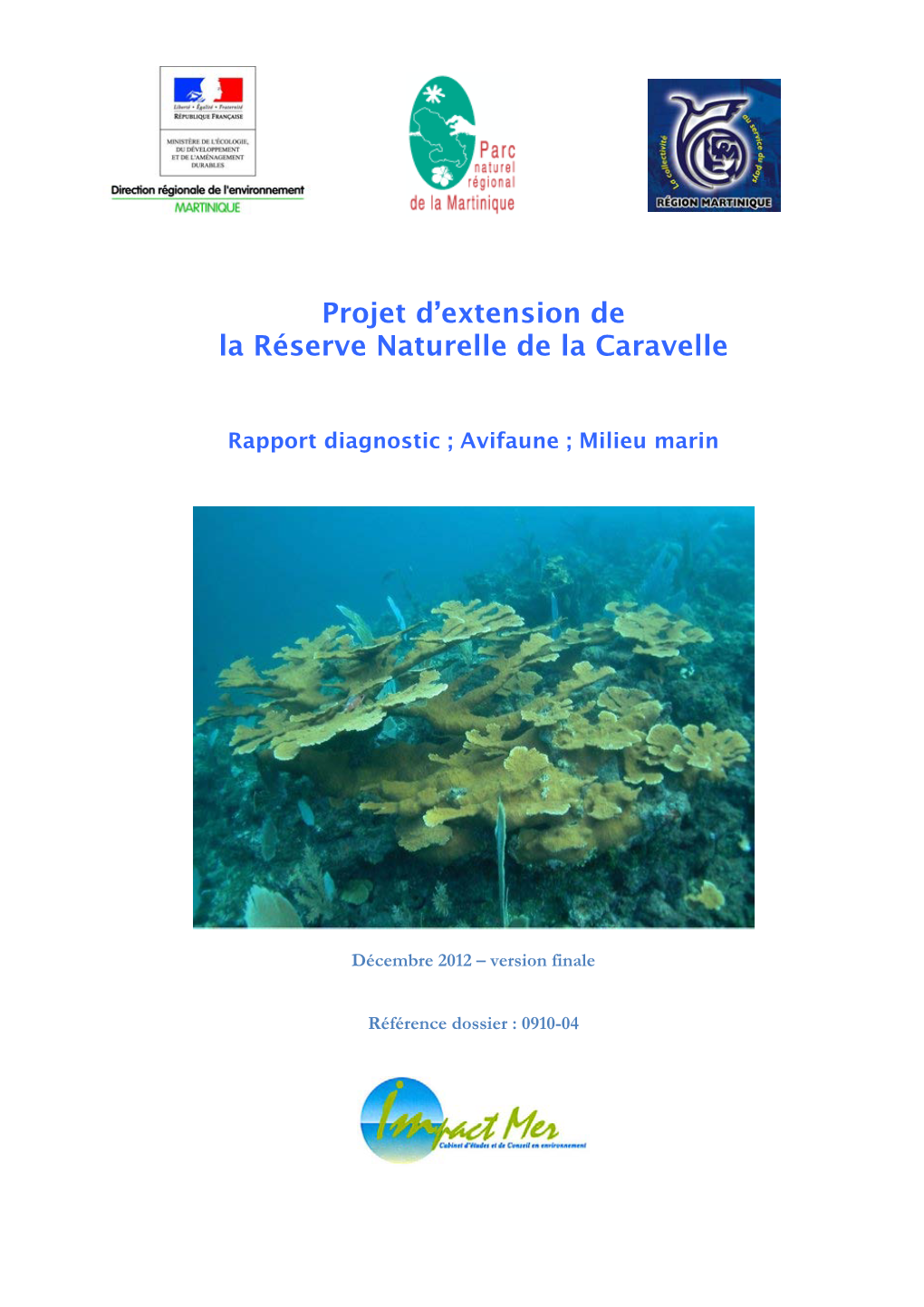 Projet D'extension De La Réserve Naturelle De La Caravelle