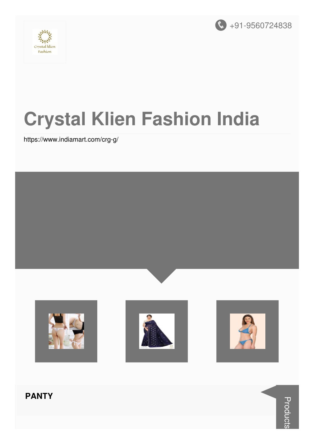 Crystal Klien Fashion India