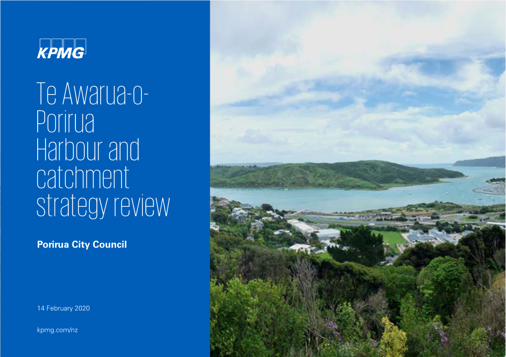 Te Awarua-O- Porirua Harbour and Catchment Strategy Review