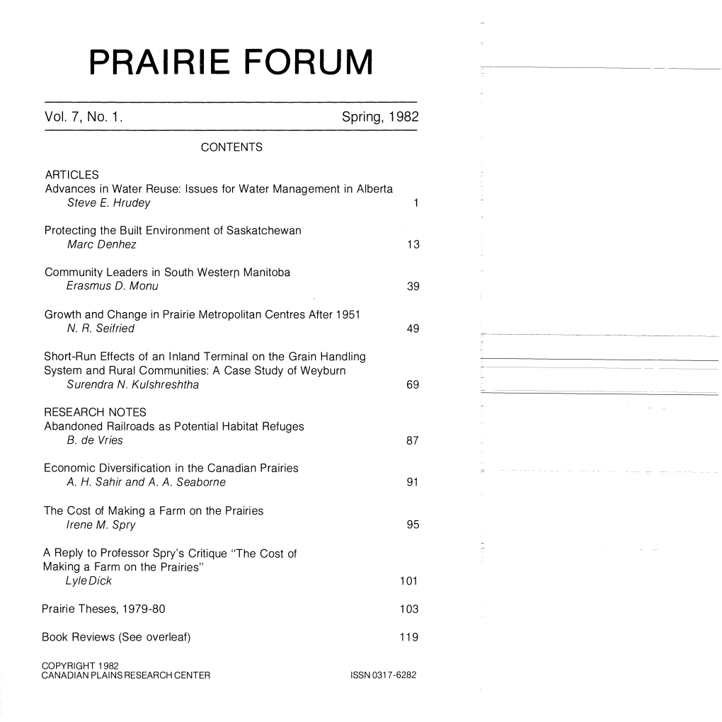 Prairie Forum