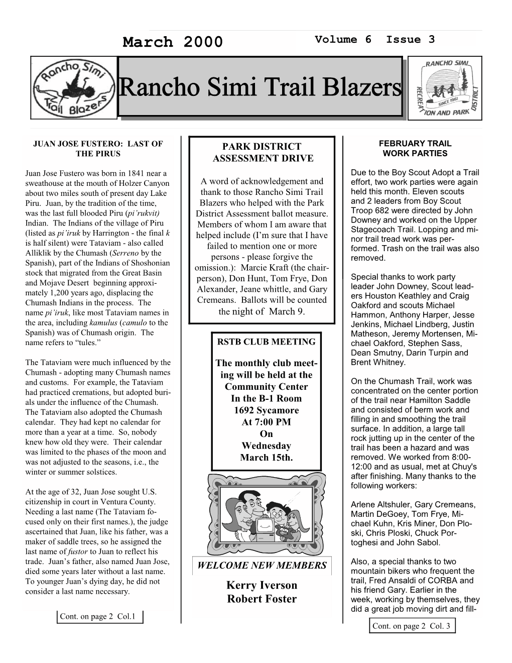 March 2000 Volume 6 Issue 3