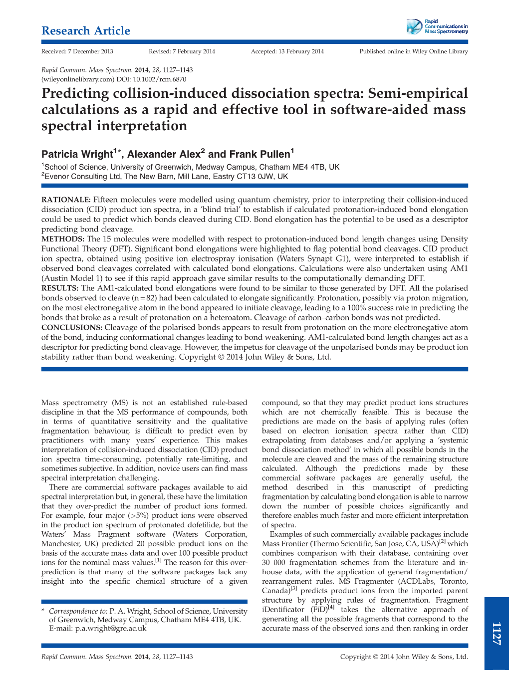 Predicting Collisioninduced Dissociation Spectra