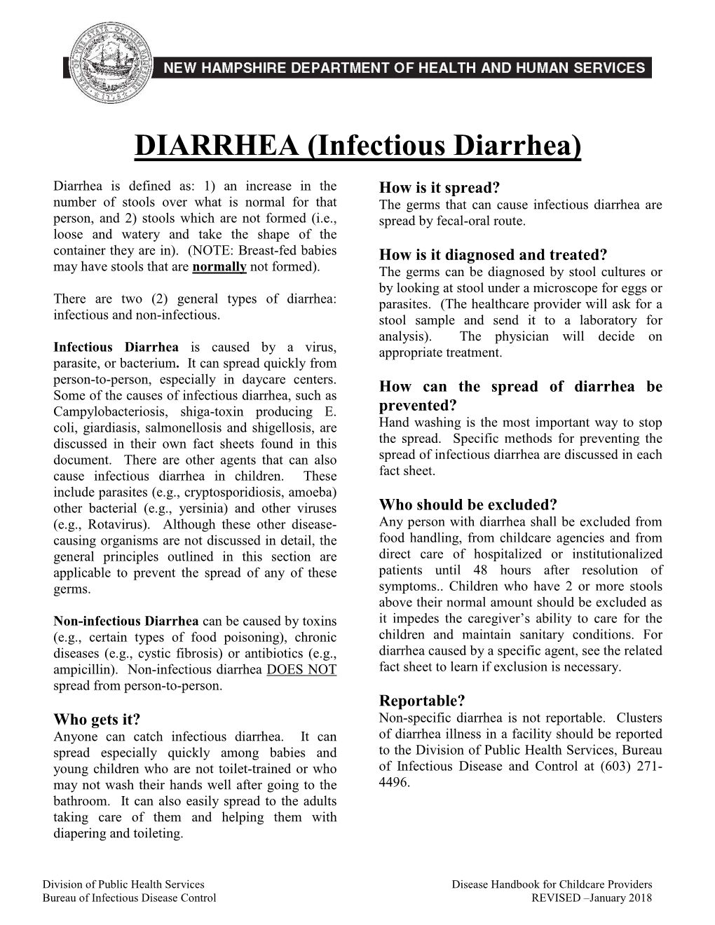 DIARRHEA (Infectious Diarrhea)