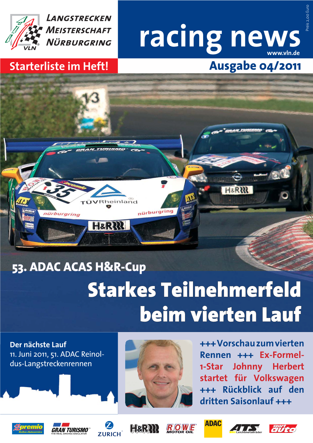 Racing News Starterliste Im Heft! Ausgabe 04/2011