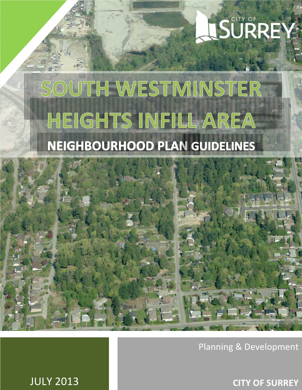South Westminster Heights Infill Area Neighbourhood Plan Guidelines