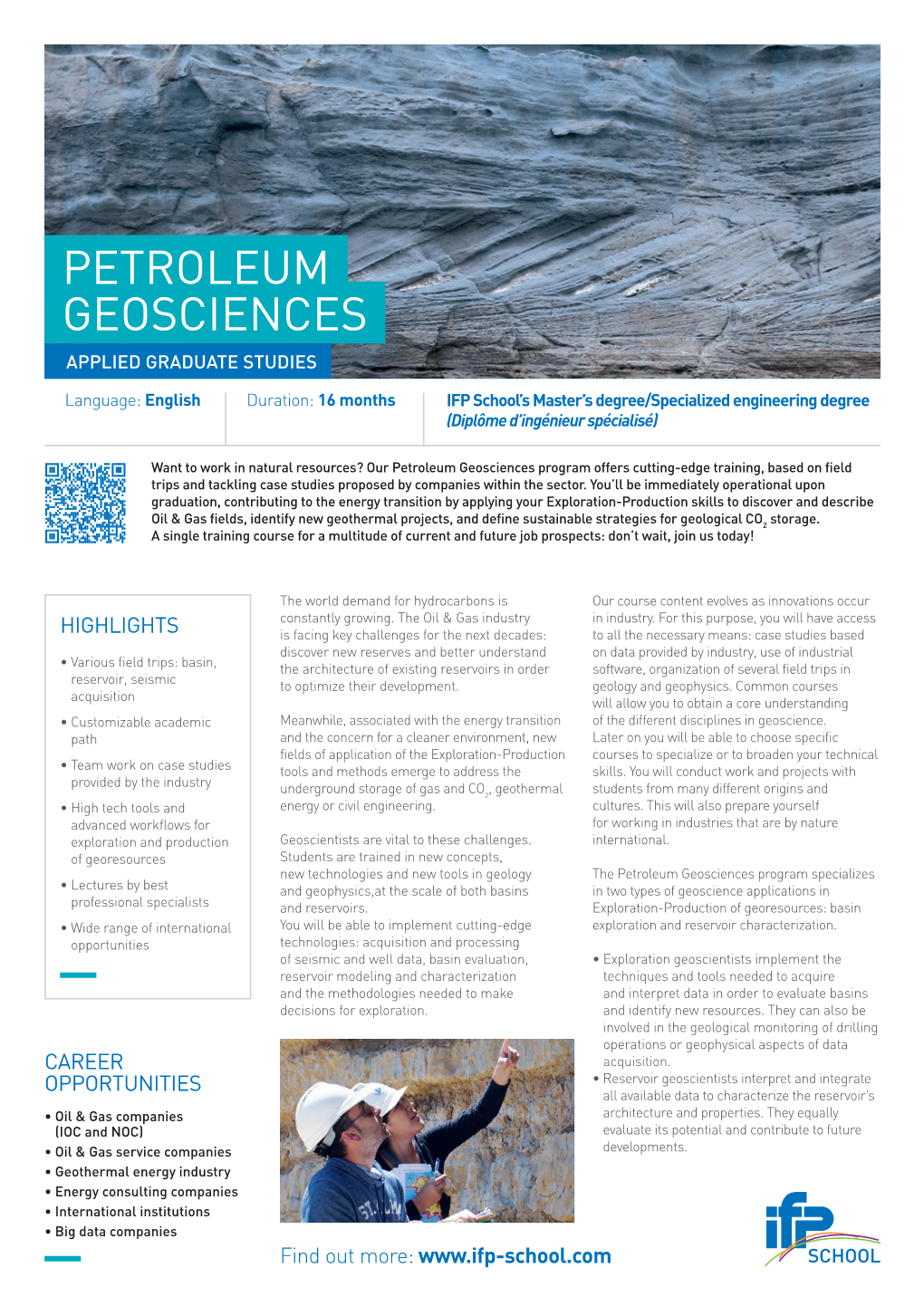 Petroleum Geosciences Applied Graduate Studies
