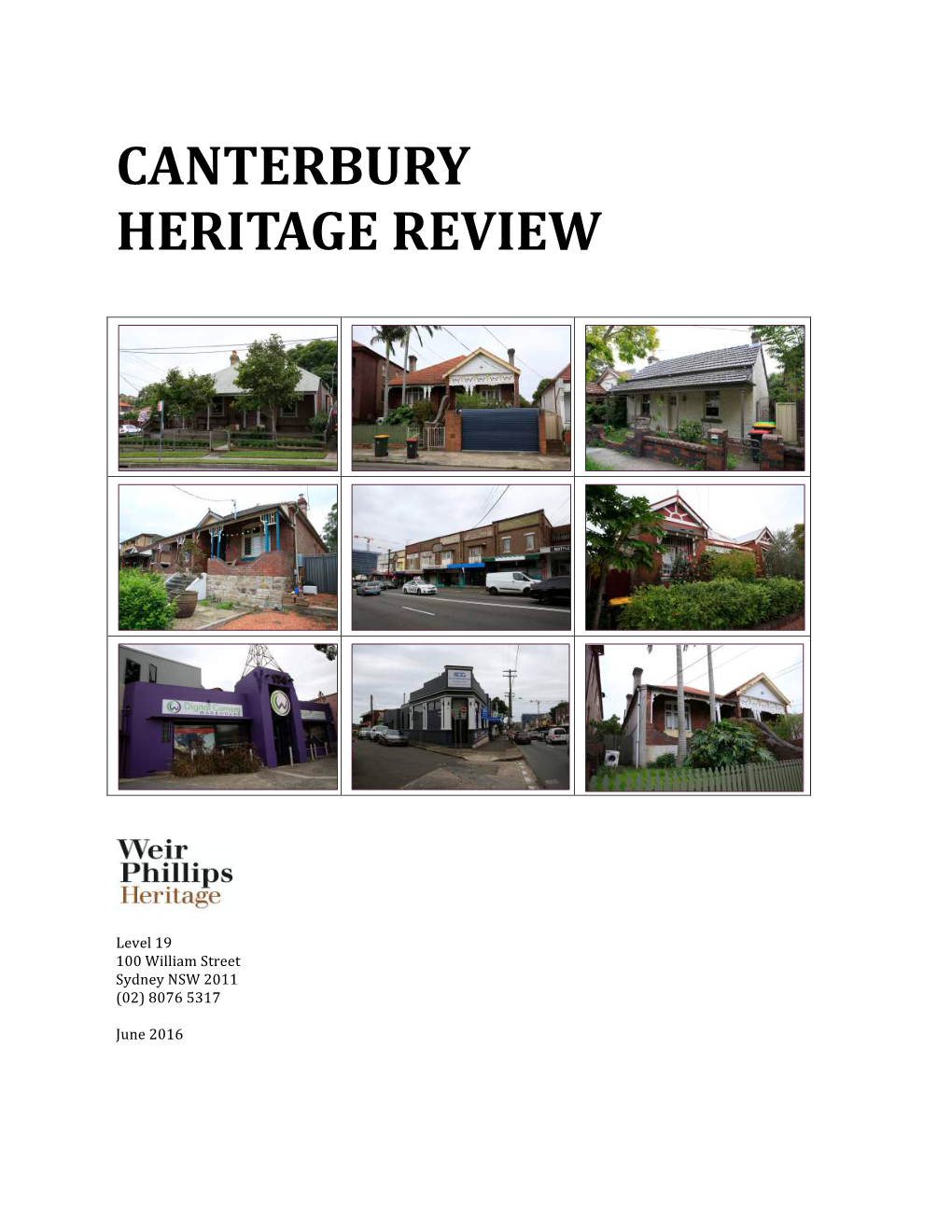 Canterbury Heritage Review