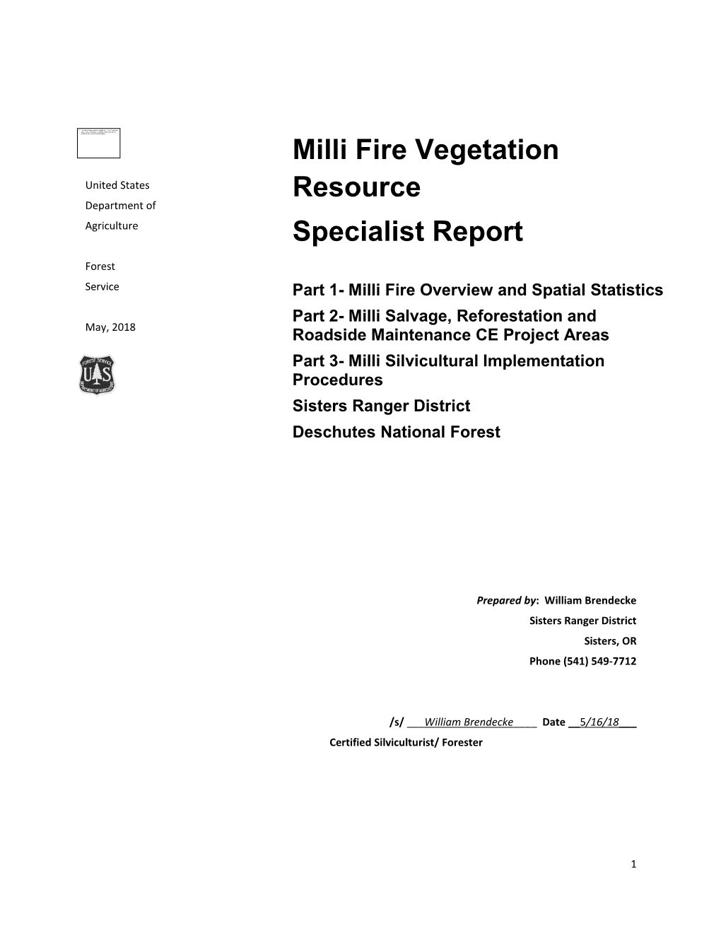 Milli Fire Veg/Salvage Analysis