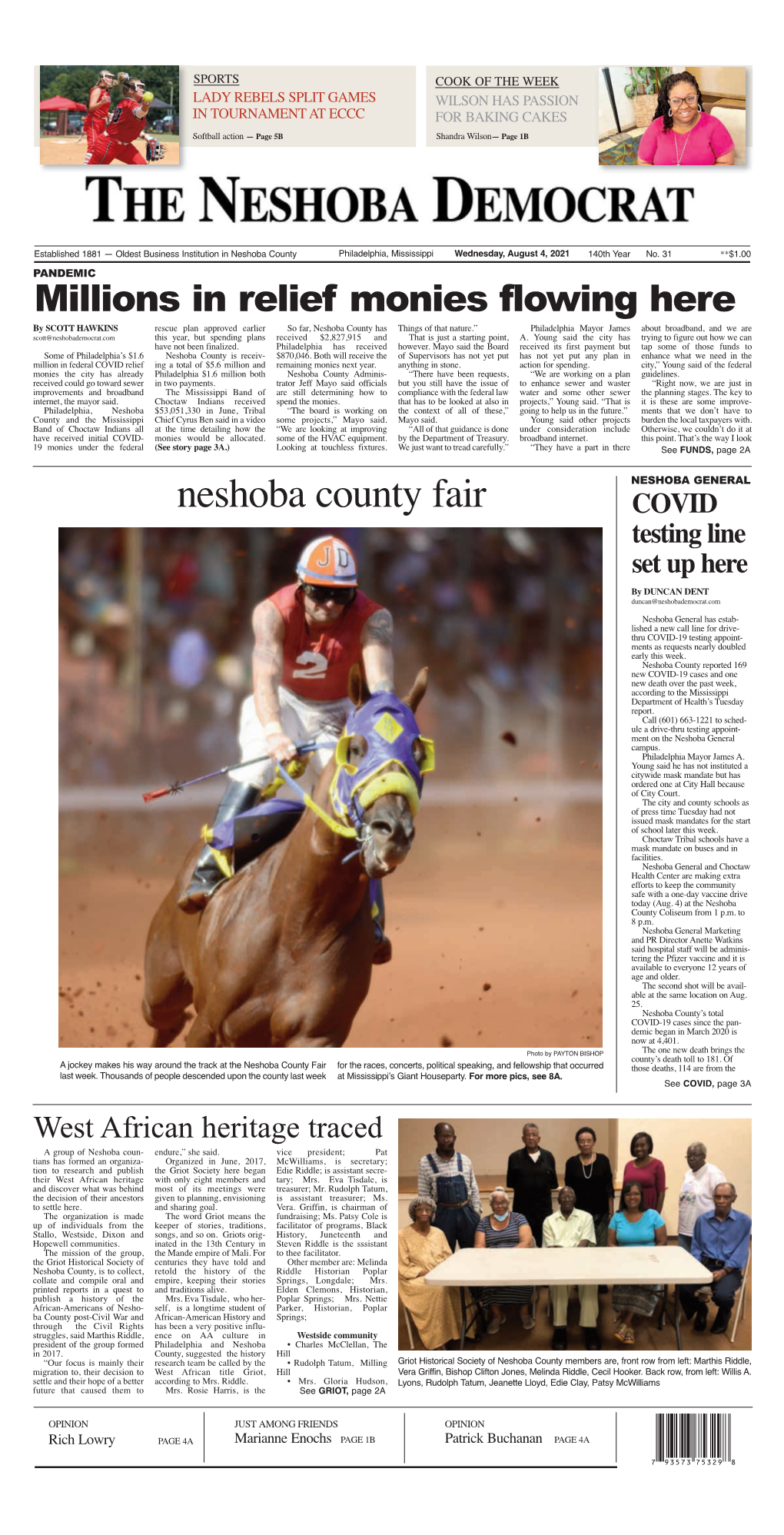 Neshoba County Fair COVID Testing Line Set up Here