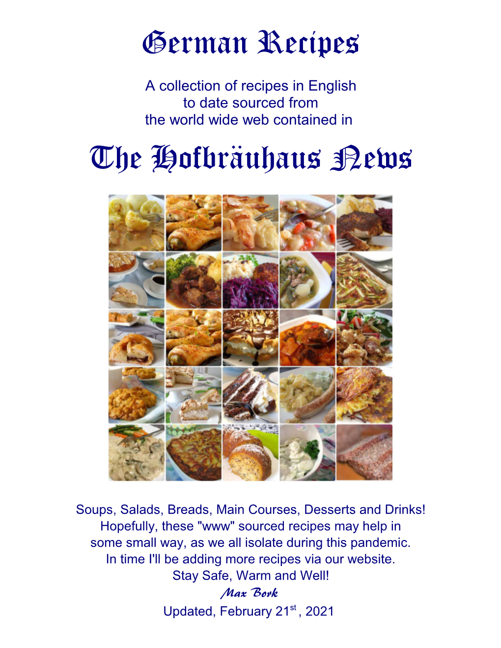 German Recipes the Hofbräuhaus News