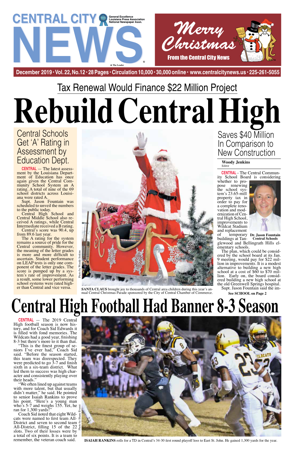 Central High Football Had Banner 8-3 Season