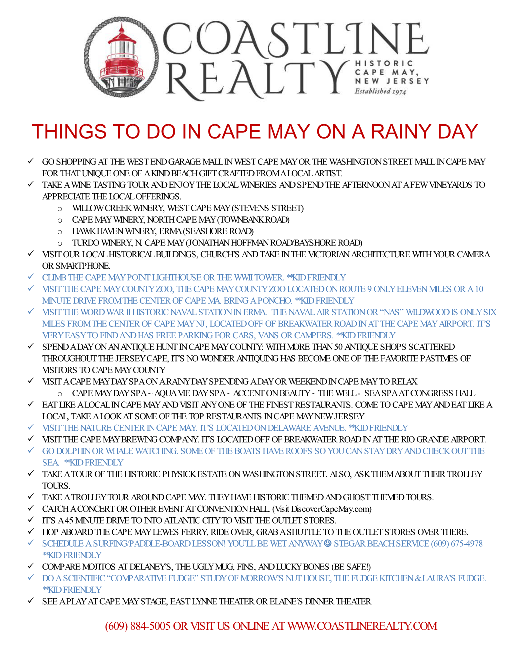 Things to Do in Cape May on a Rainy Day