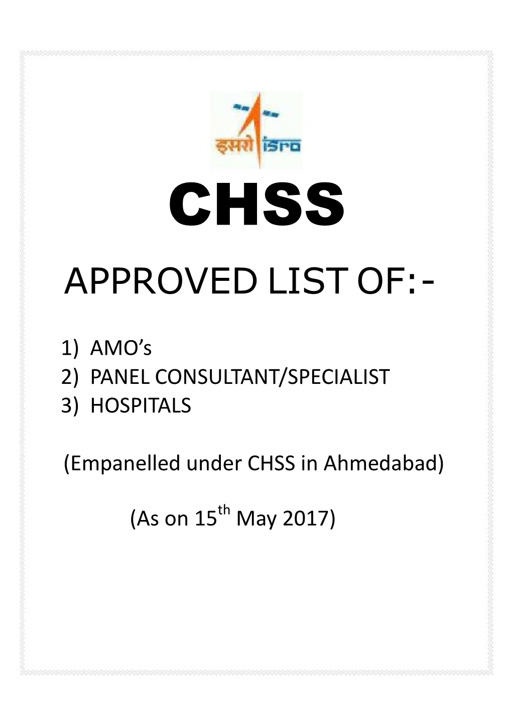 Approved List Of