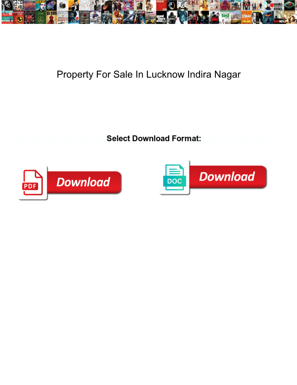 Property for Sale in Lucknow Indira Nagar