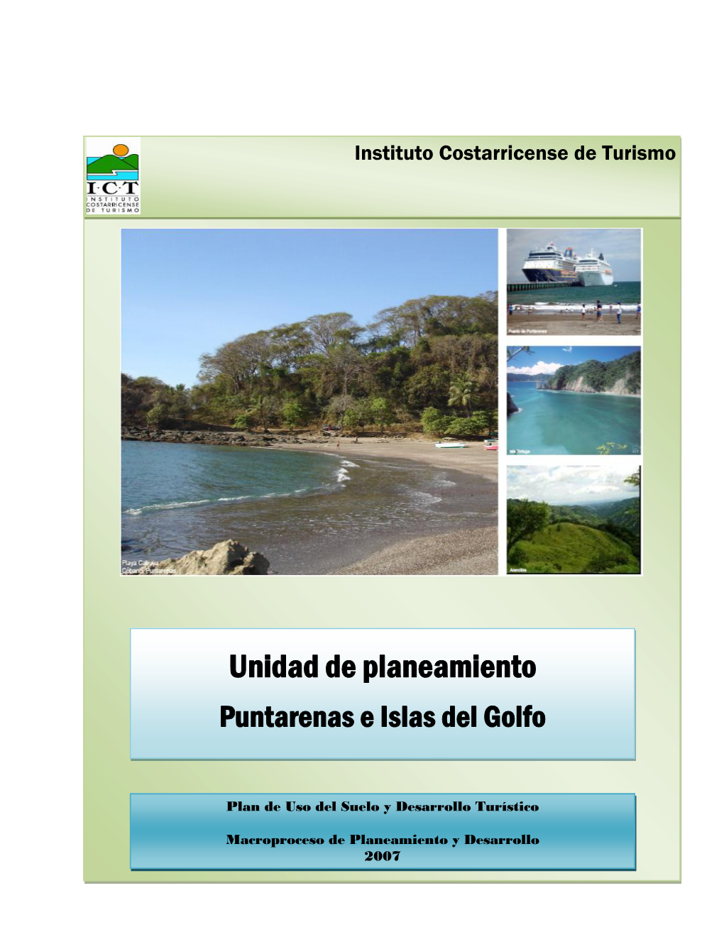 Unidad De Planeamiento Puntarenas E Islas Del Golfo