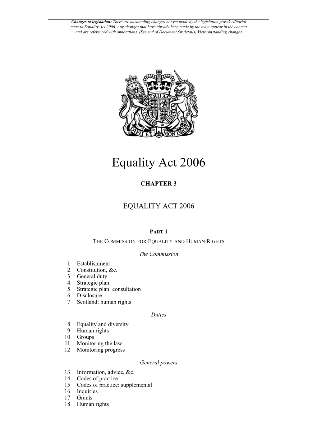 Equality Act 2006