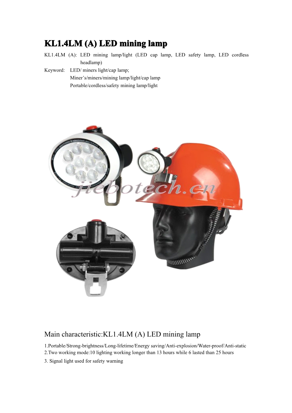 KL1.4LM (A) LED Mining Lamp