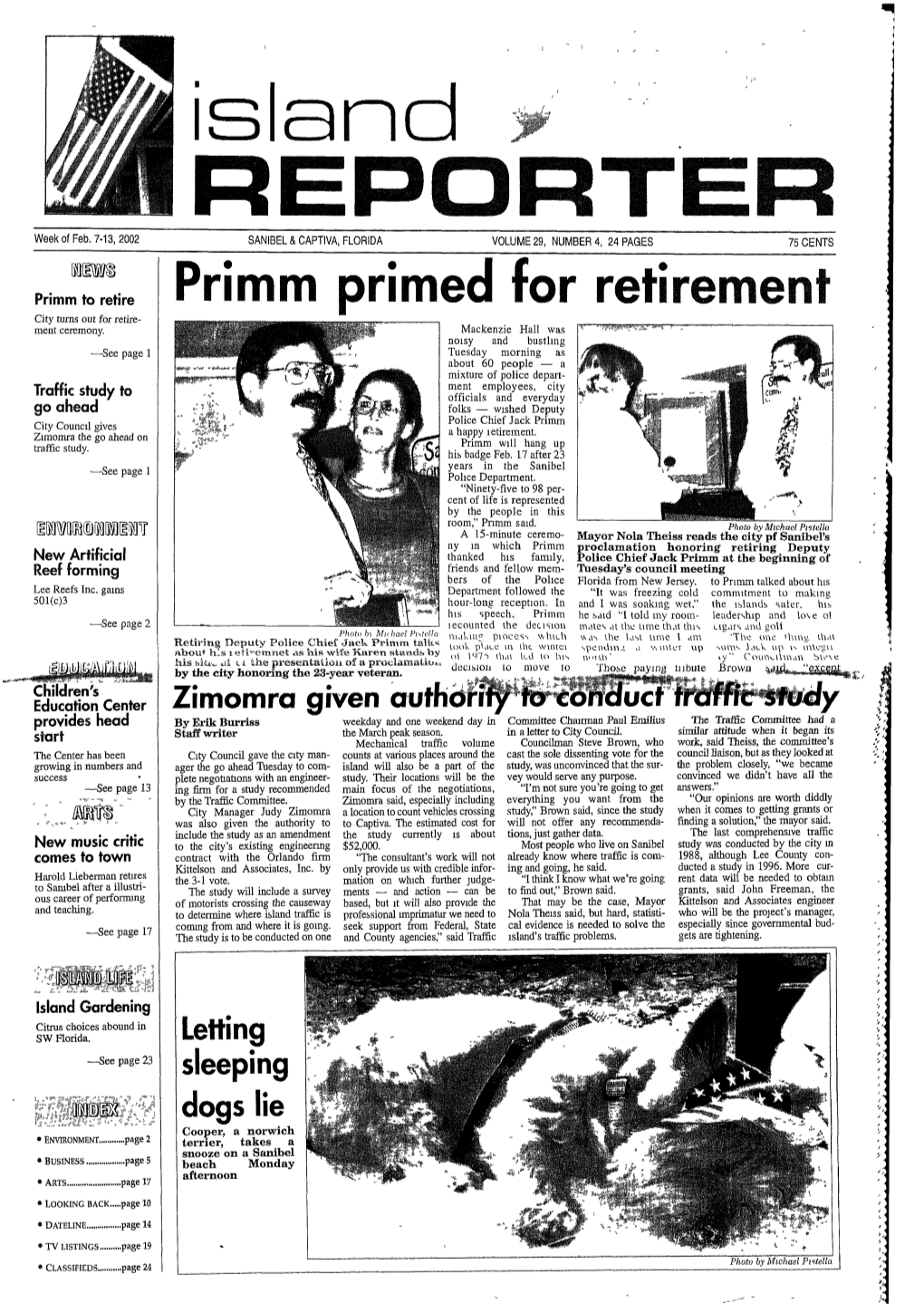 Primm Primed for Retirement City Turns out for Retire- Ment Ceremony