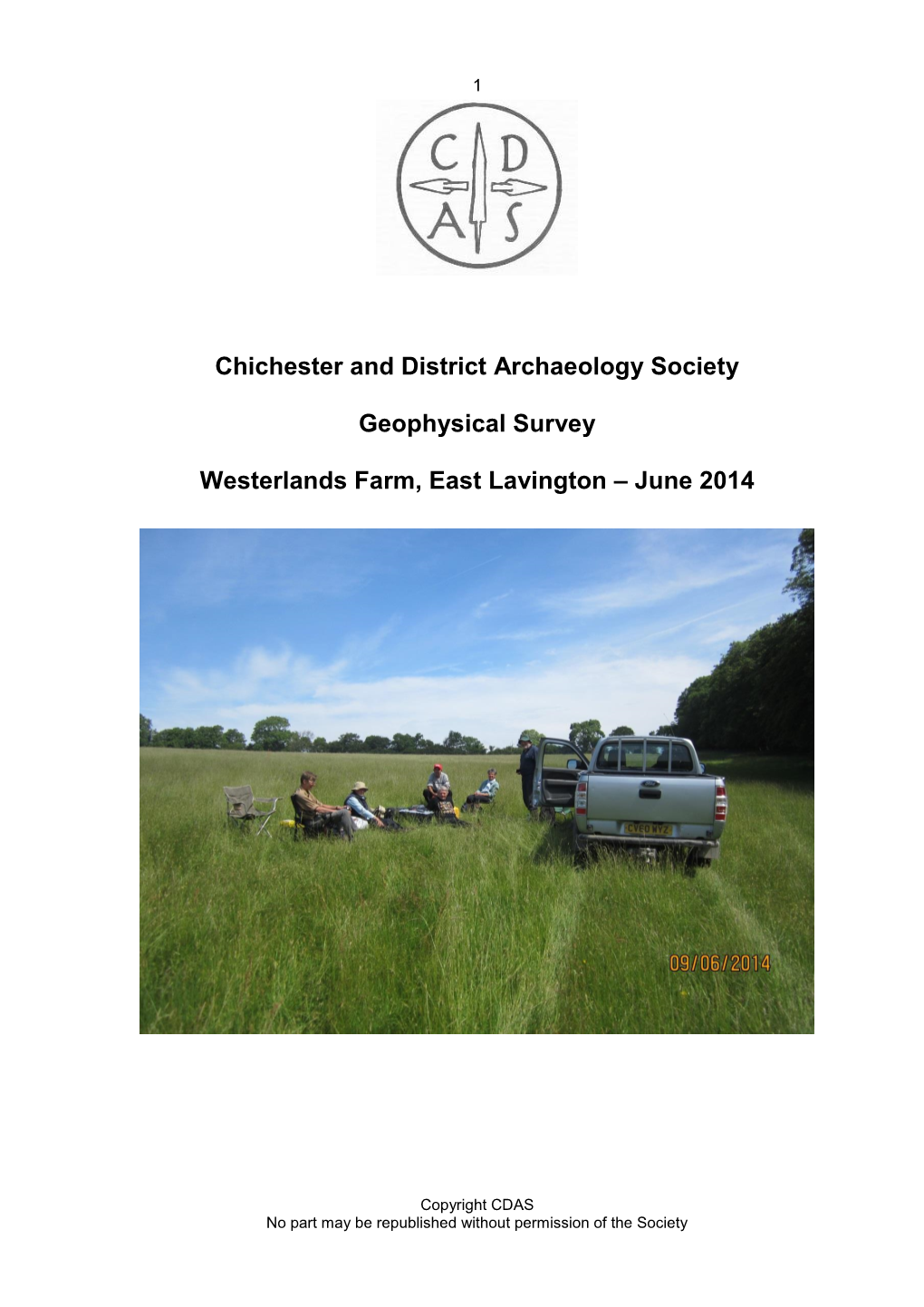 2014 Westerlands Farm, East Lavington Geophys. Survey