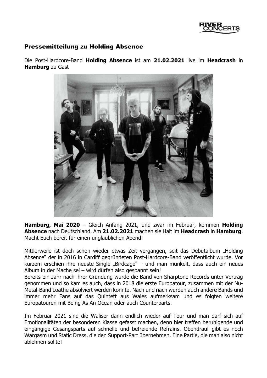 Pressemitteilung Zu Holding Absence