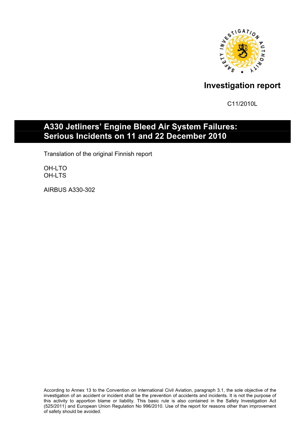 A330 Jetliners' Engine Bleed Air System Failures