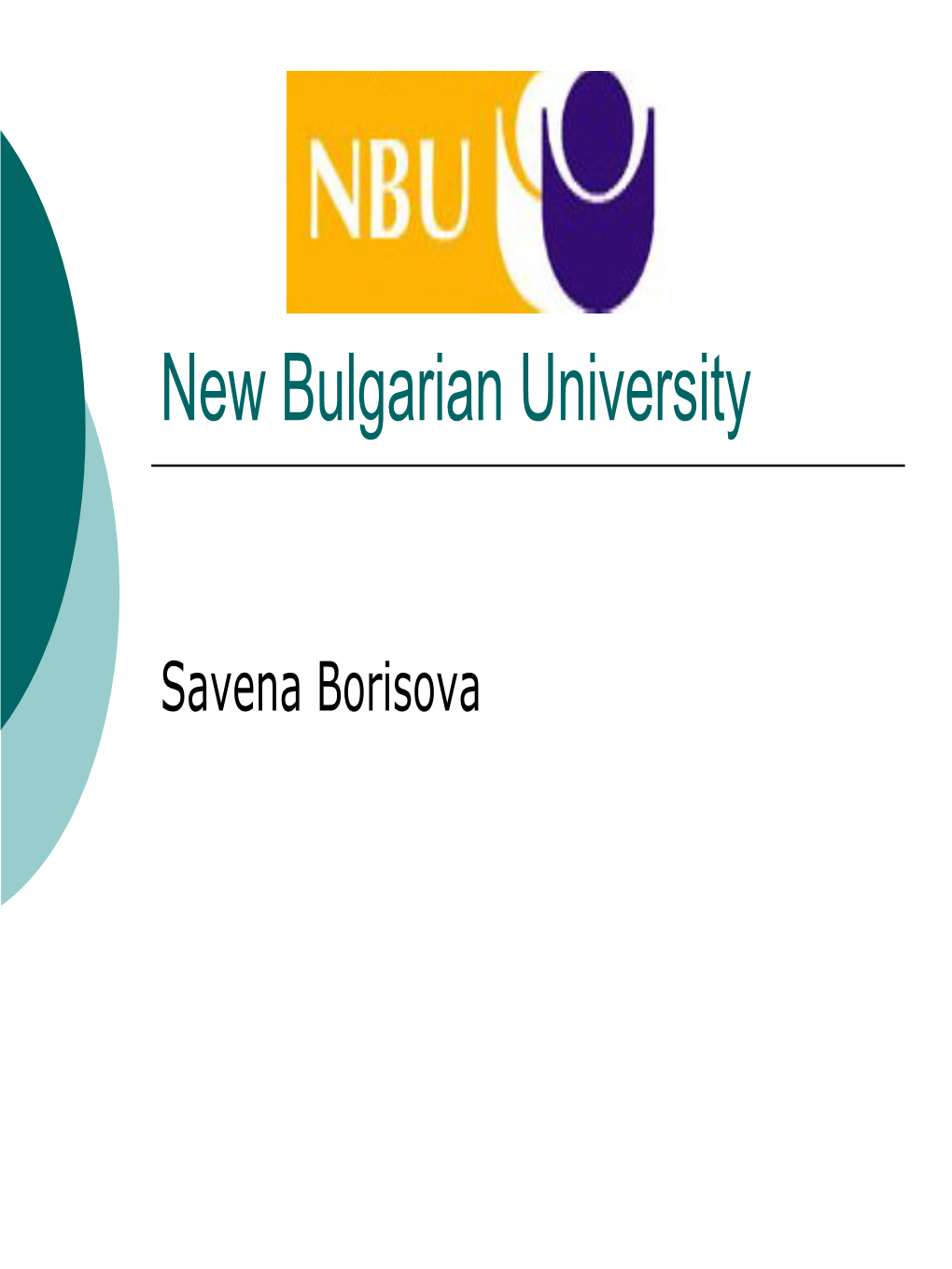 New Bulgarian University