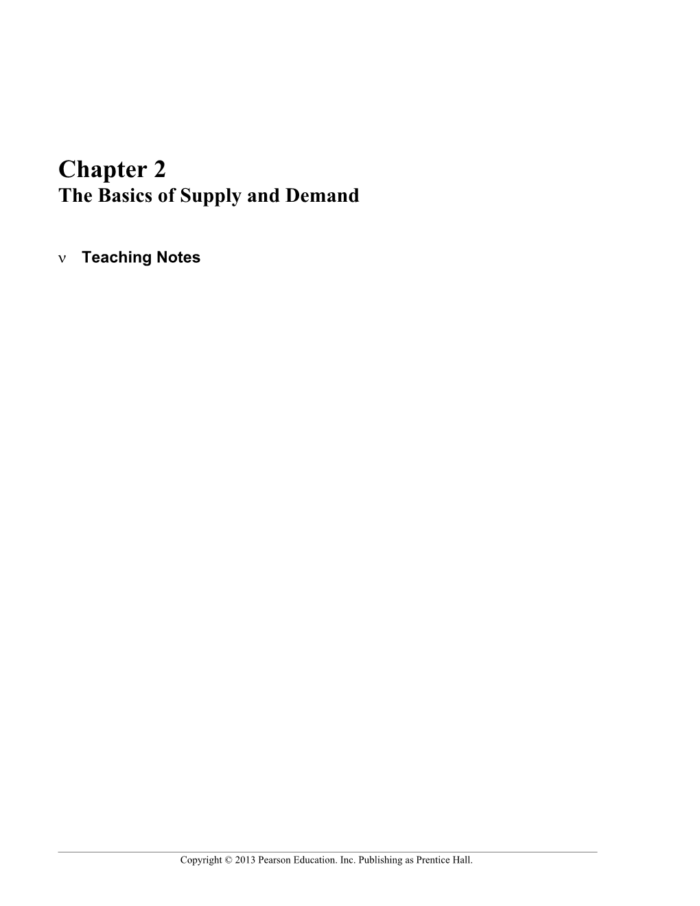 Chapter 2 the Basics of Supply and Demand 27