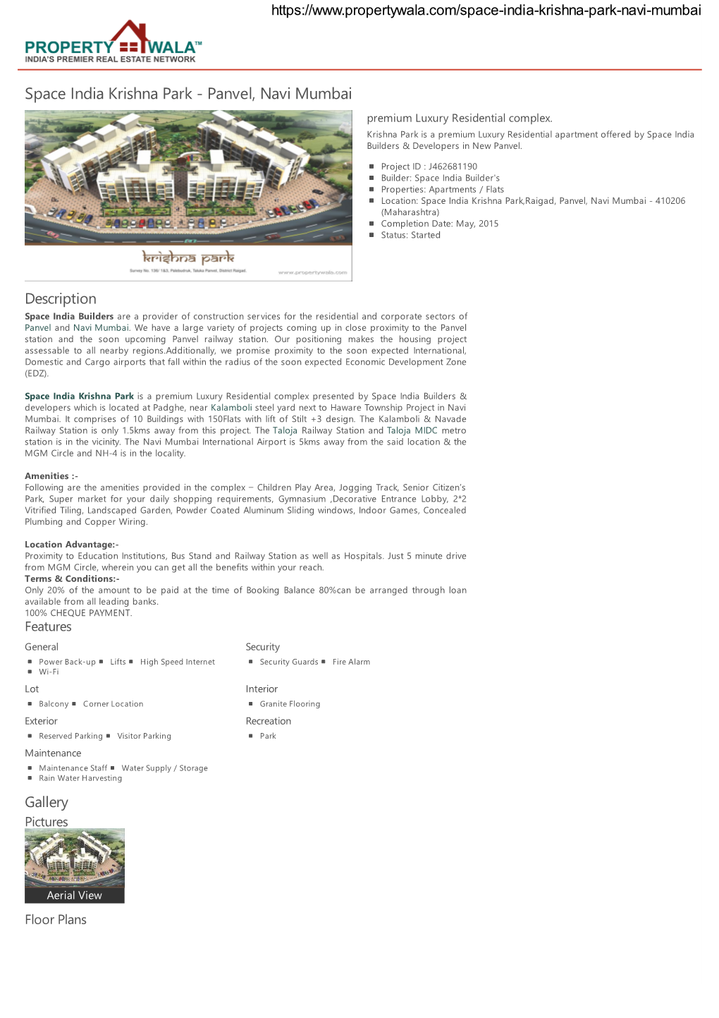 Space India Krishna Park - Panvel, Navi Mumbai Premium Luxury Residential Complex