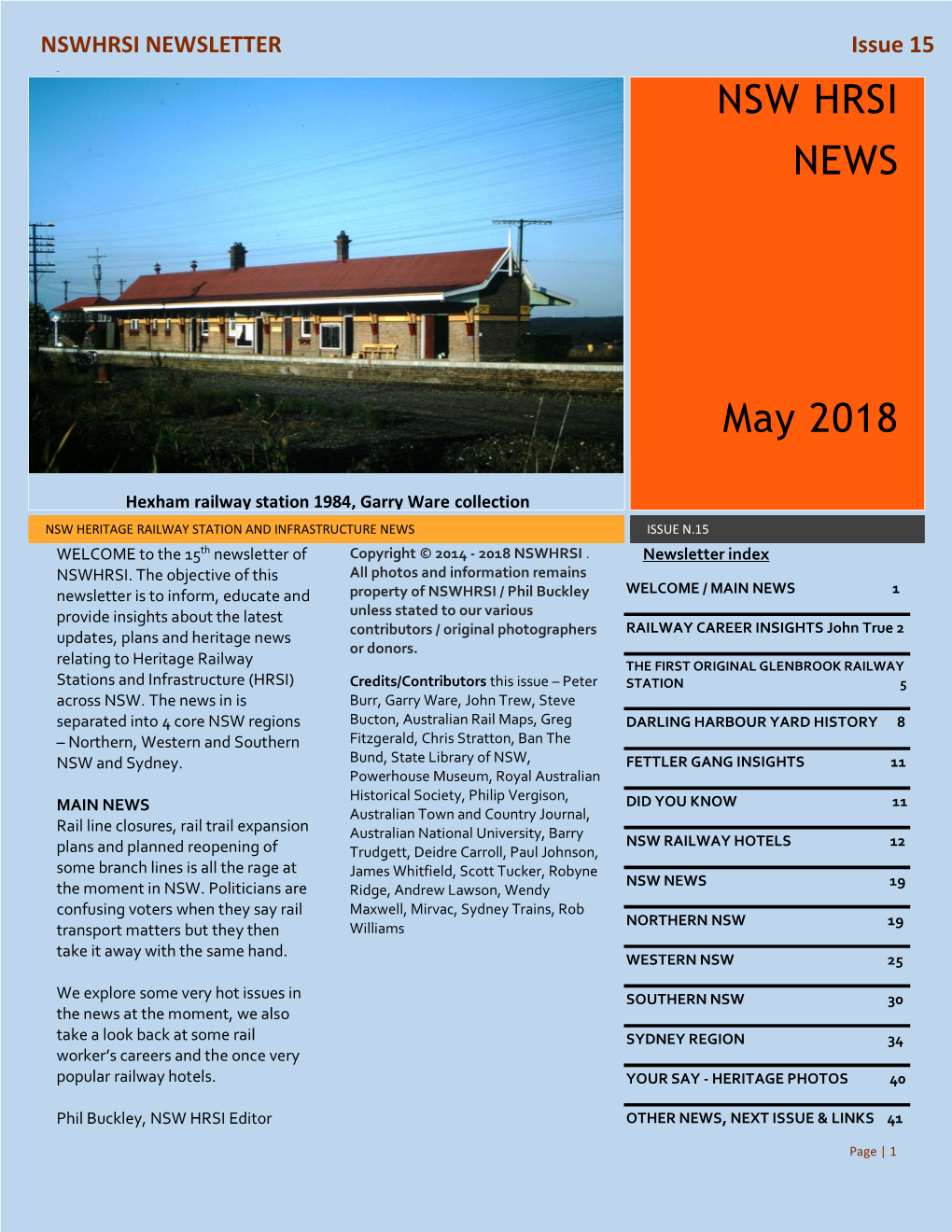 NSW HRSI NEWS May 2018