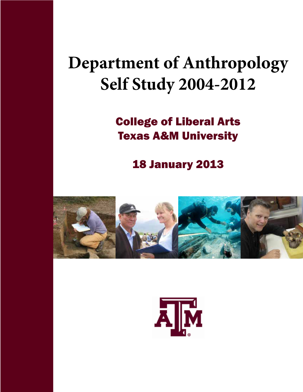 Department of Anthropology Self Study 2004-2012