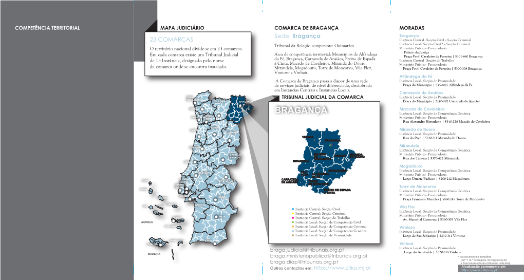 Flyer Do Tribunal Da Comarca De Bragança