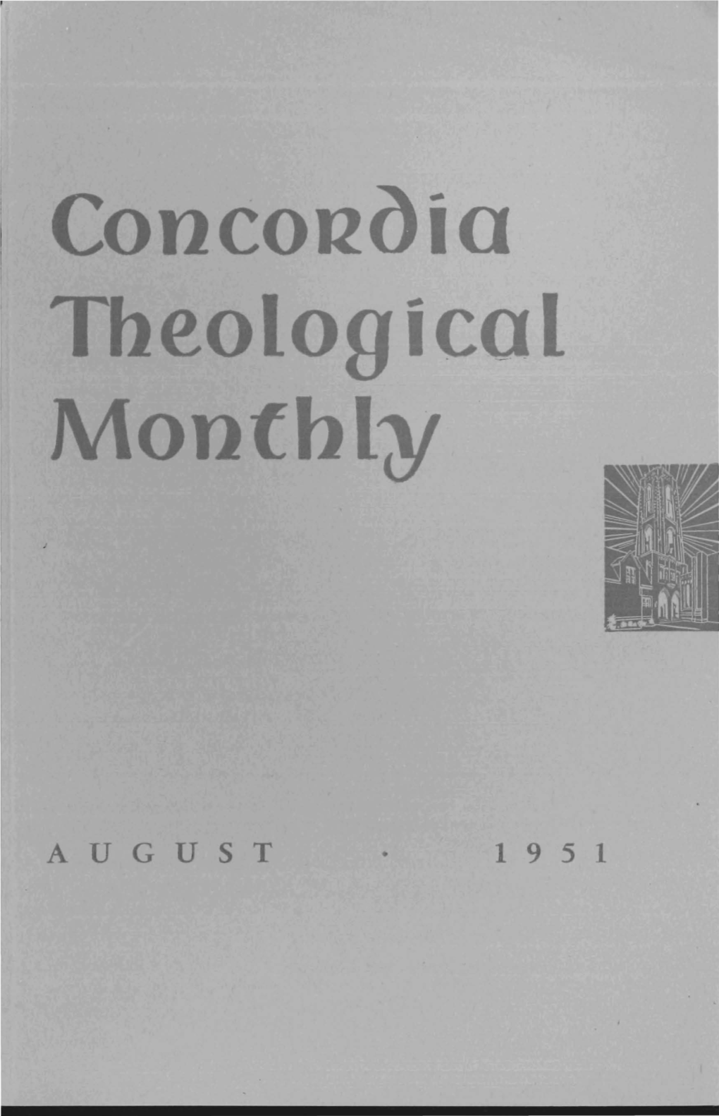 Tbeological Monthly