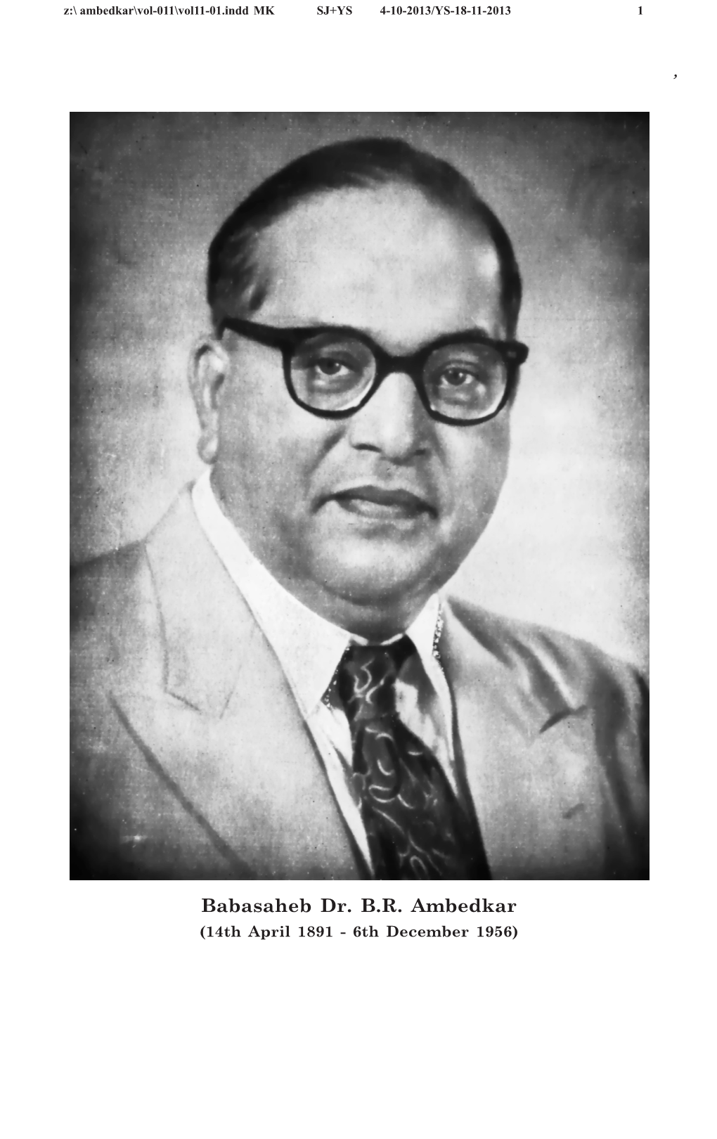 ' Babasaheb Dr. B.R. Ambedkar