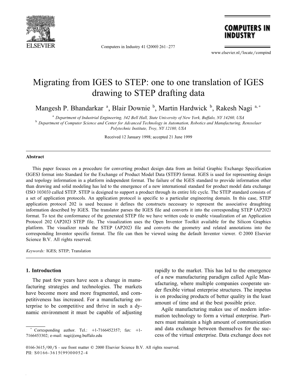 Migrating from IGES to STEP: One to One Translation of IGES Drawing to STEP Drafting Data