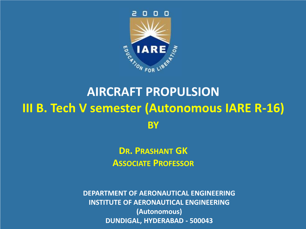 Gas Turbine Gas Turbine Engine