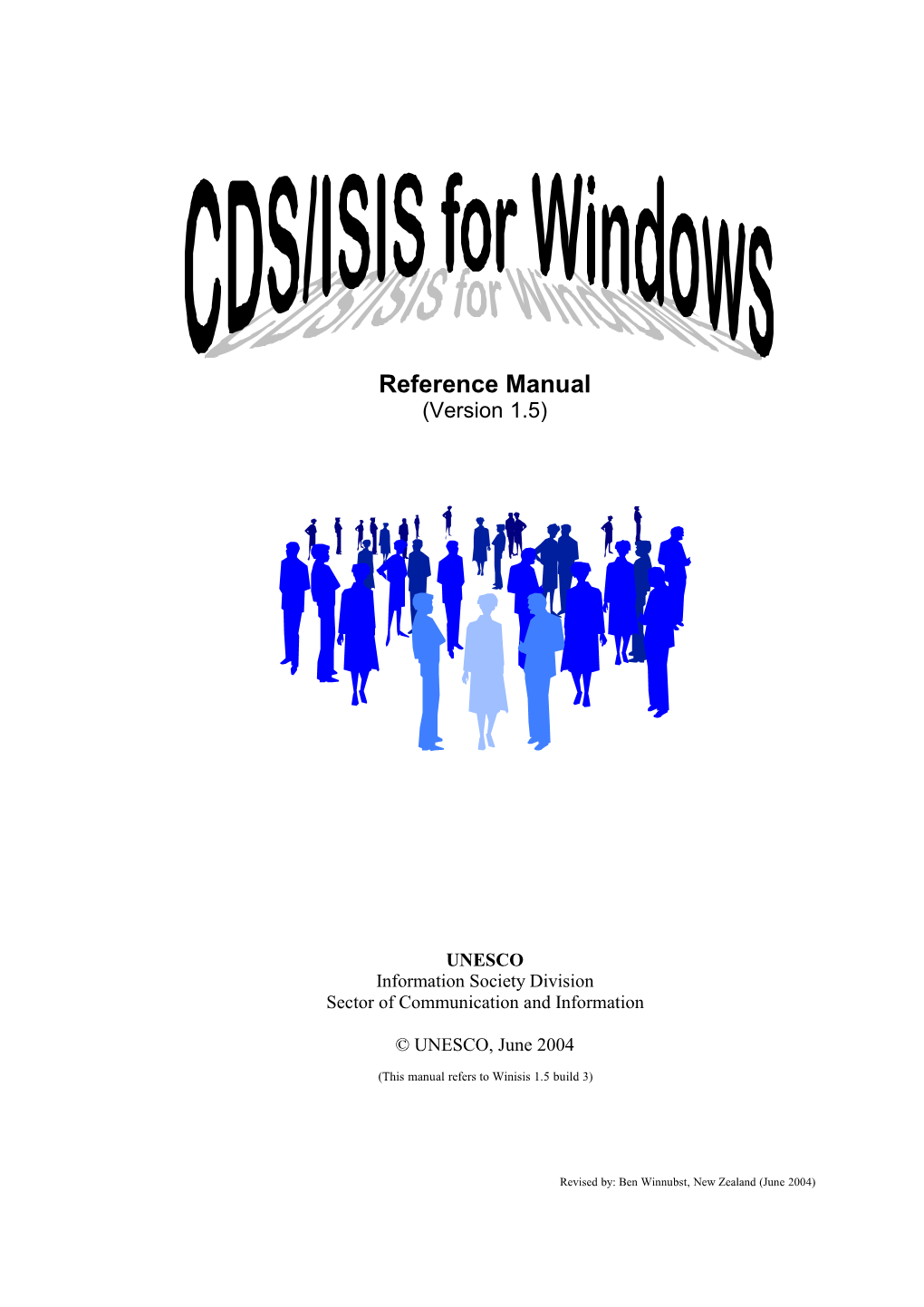 CDS/ISIS for Windows Manual (Version 1.5)