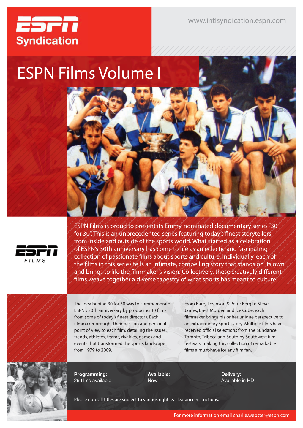 ESPN Films Volume I