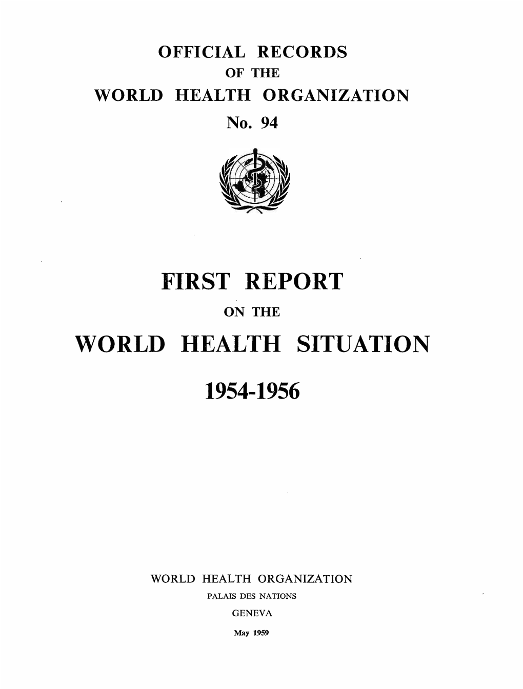 World Health Situation