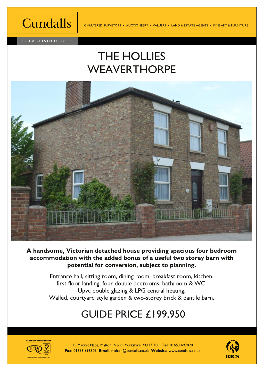 The Hollies Weaverthorpe